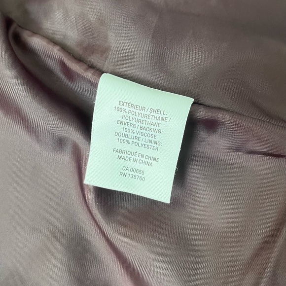 Women’s small pleather jacket in a soft plum colour. Like new. - Picture 7 of 7